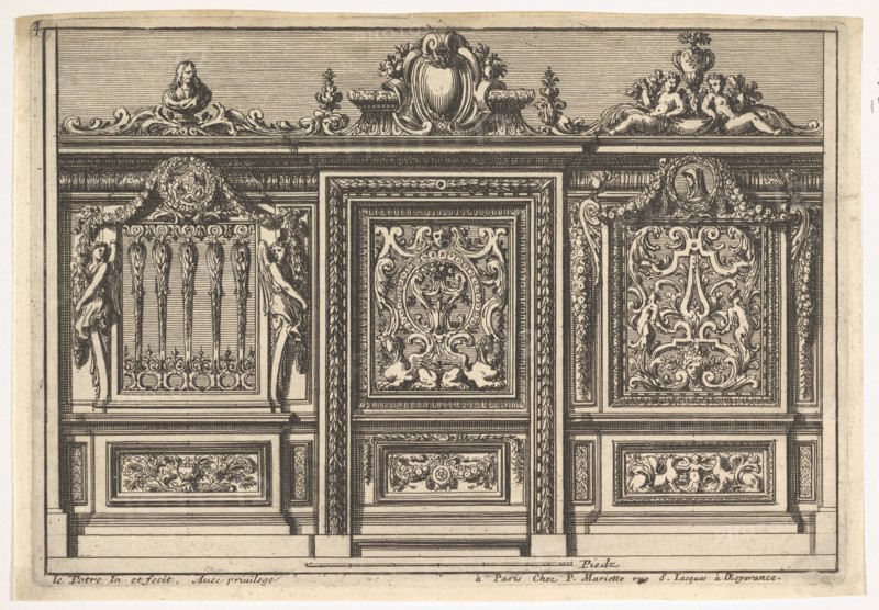 Design for a Choir Screen with Two Variants, from: Clôtures de chapelles, 17th century. Creator: Jean le Pautre.
