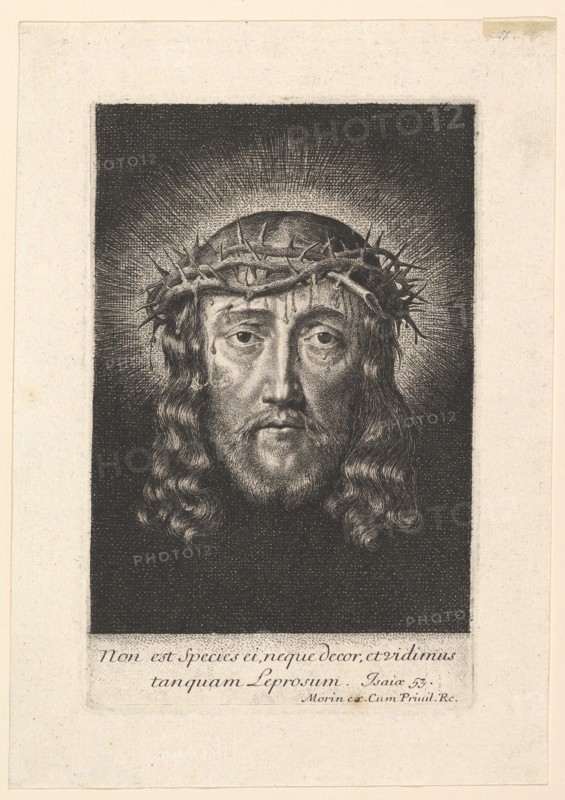 La sainte Face couronnee d'epines,