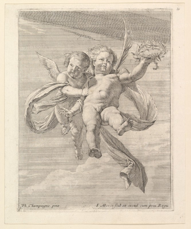 Groupe de deux angelots