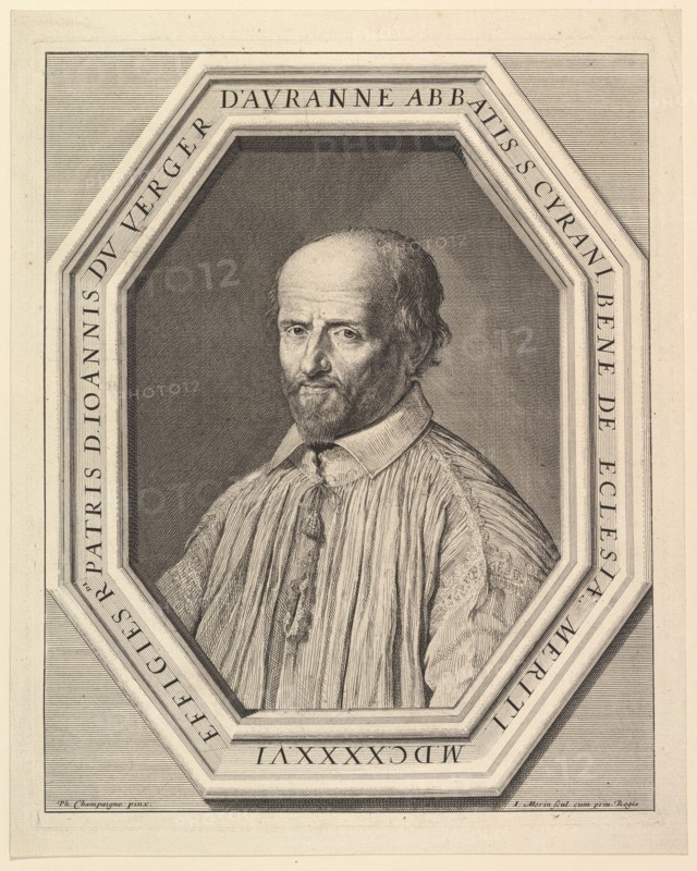 Jean Duvergier de Hauranne, abbe de Saint-Cyran. Creator: Jean Morin.