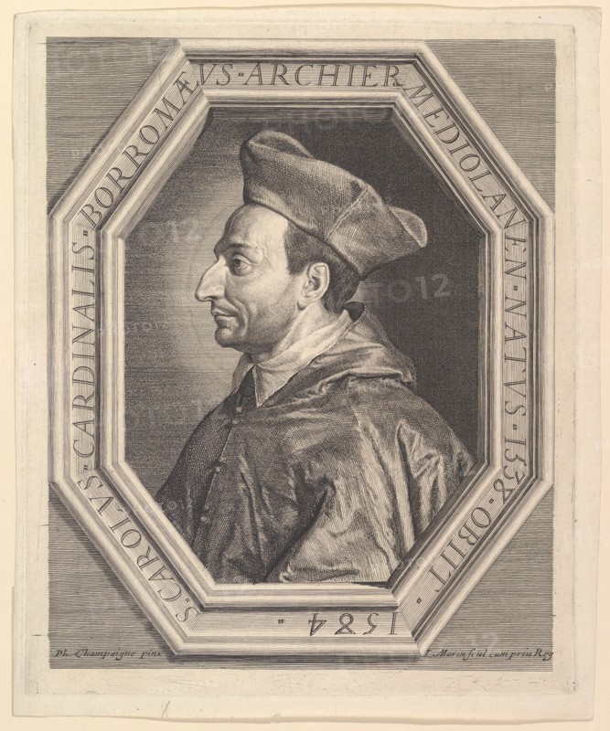Saint Charles Borromee, cardinal et archeveque de Milan. Creator: Jean Morin.