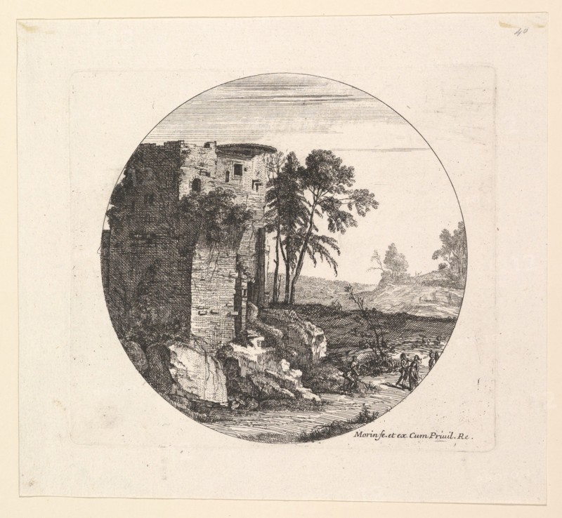 Les Ruines a gauche. Creator: Jean Morin.