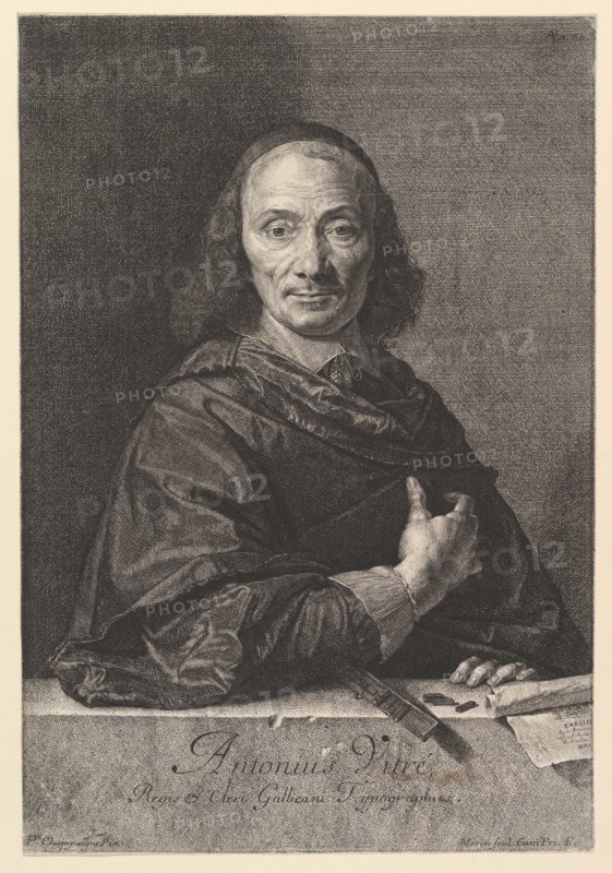 Antoine Vitre, typrographe du roi. Creator: Jean Morin.