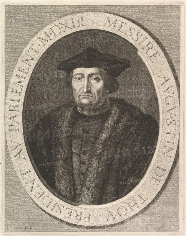 Augustin de Thou, president au Parlement. Creator: Jean Morin.