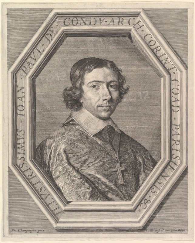 Jean-Francois-Paul de Gondy, coadjuteur de l'archeveque de Paris, futur cardinal de Retz. Creator: Jean Morin.