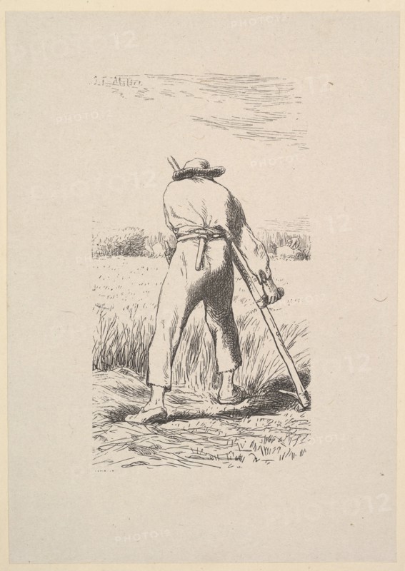 The Wheat Reaper, 1853. Creator: Jacques-Adrien Lavieille.