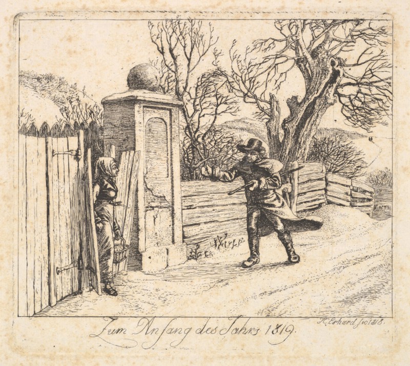 Winter Landscape, 1818. Creator: Johann Christian Erhard.