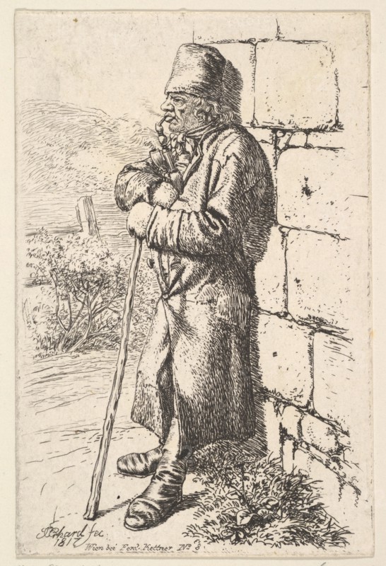 The Tobacco Smoker, 1817. Creator: Johann Christian Erhard.