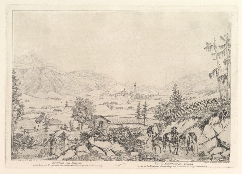 Rural Landscape, "Radstadt am Tauren", early 19th century. Creator: Johann Christian Erhard.