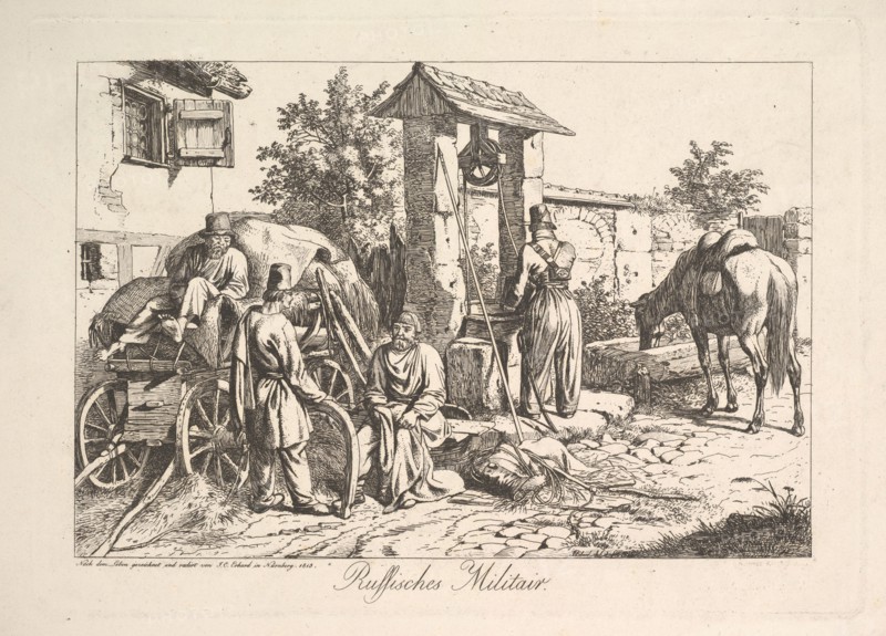 Cossack at the Well, 1815. Creator: Johann Christian Erhard.