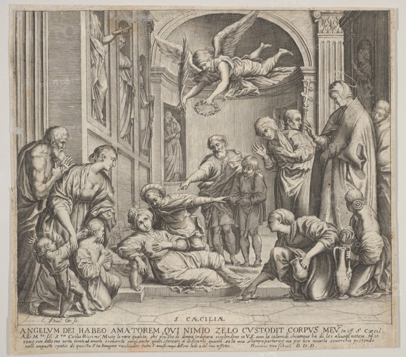 The death of St Cecilia, ca. 1640-60. Creator: Johann Friedrich Greuter.
