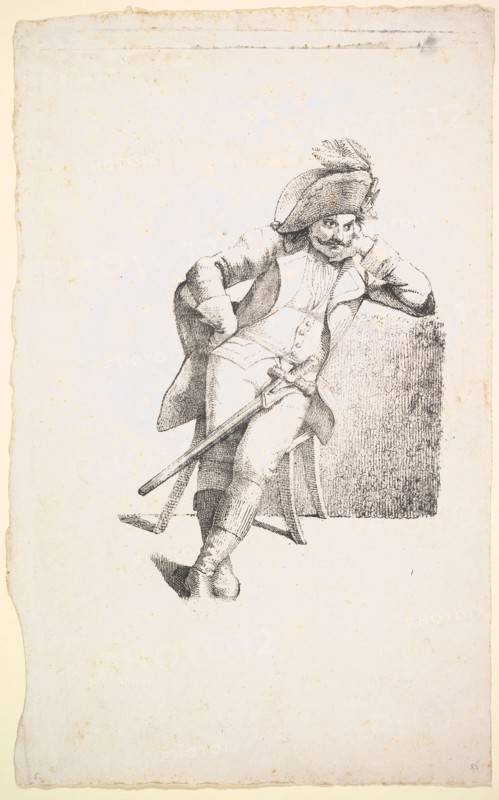 The Thoughtful Captain, 1822. Creator: Johann Gottfried Schadow.