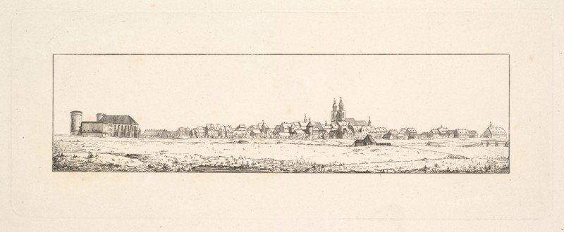 View of an Old Town with a Church and High Gabled Houses.n.d. Creator: Johann Gottfried Schadow.