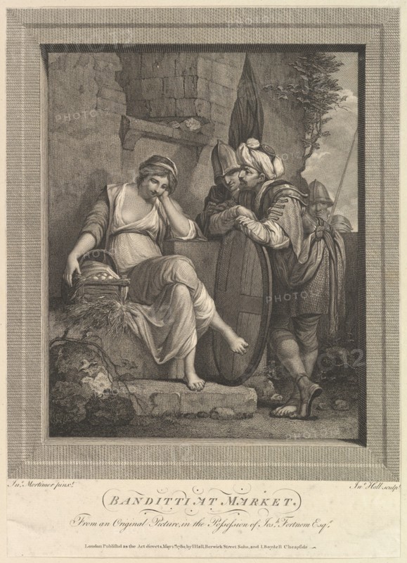 Banditti at Market, November 9, 1780. Creator: John Hall.