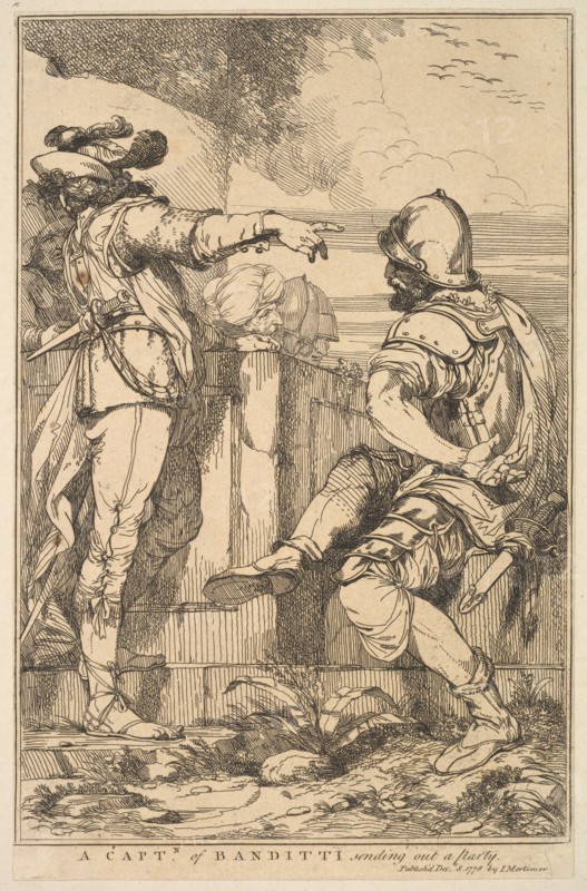 A Captain of Banditti Sending Out a Party