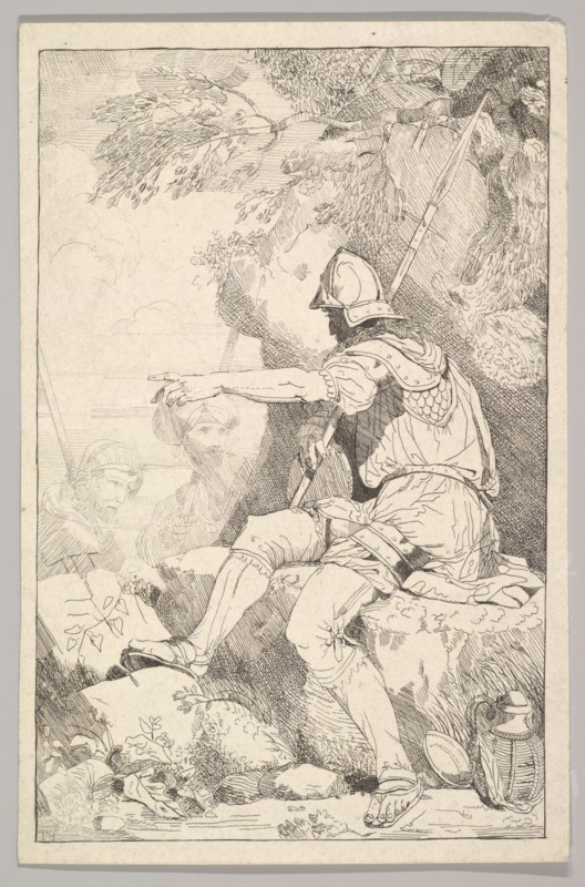Banditti Taking His Post, late 18th century. Creator: Unknown.