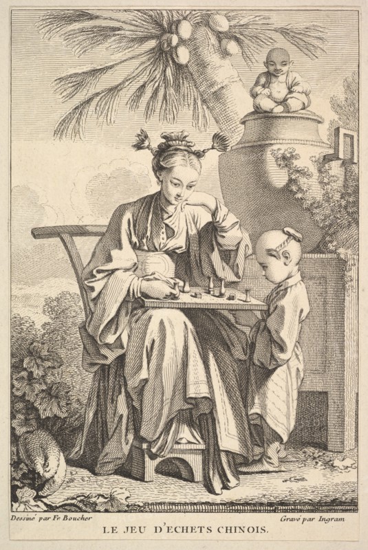 The Game of Chinese Chess, 1741-63. Creator: John Ingram.