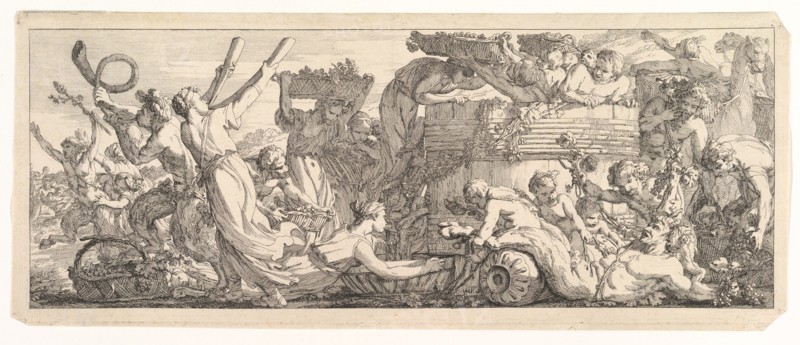 The Arrival of the Wine Vat, ca.1755. Creator: Joseph-Marie Vien the Elder.