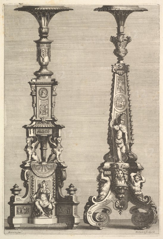 Two Torchères, 1692. Creator: Juan Dolivar.