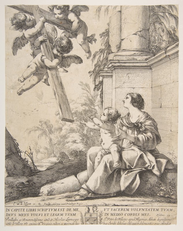 Virgin and Child with Angels, 1639. Creator: Laurent de la Hyre.