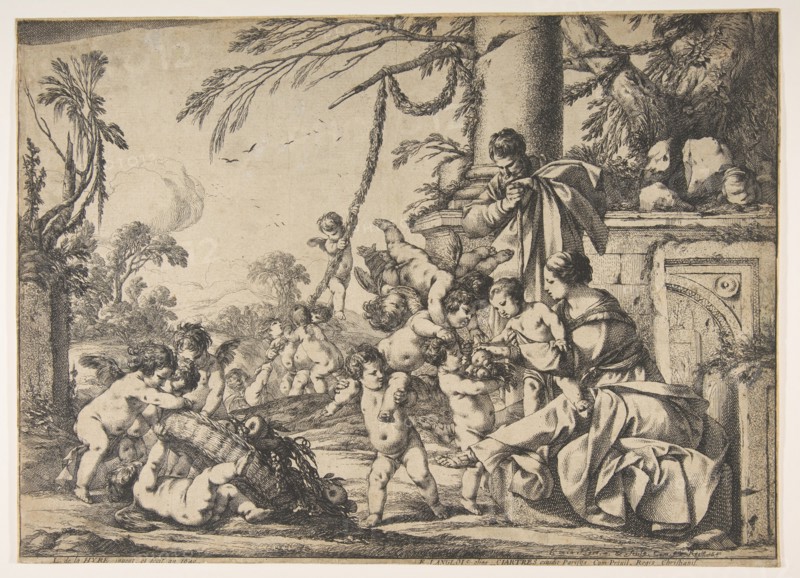 The Virgin and Christ Child Served by Angels, 1640. Creator: Laurent de la Hyre.