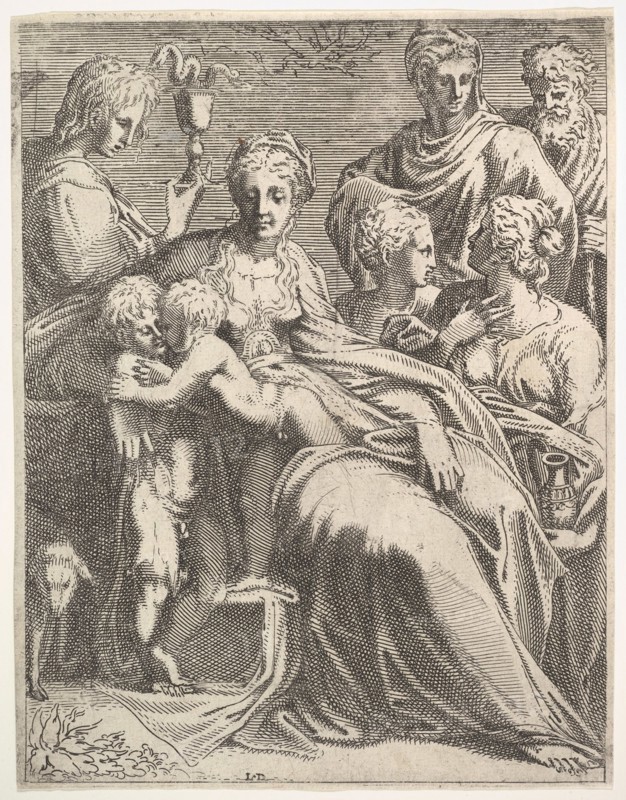 Virgin and Child with Saints, ca. 1550-56. Creator: Leon Davent.
