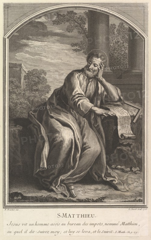 Saint Matthew, 1726. Creator: Louis Jacob.