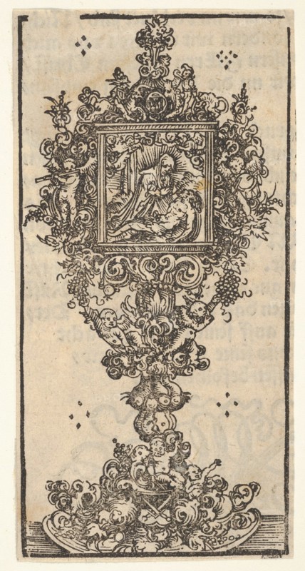 Reliquary with a Pieta, from the Large Series of Wittenberg Reliquaries, 1509. Creator: Lucas Cranach the Elder.