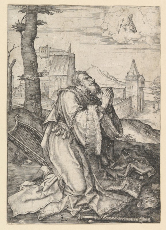 David Praying, ca. 1507. Creator: Lucas van Leyden.
