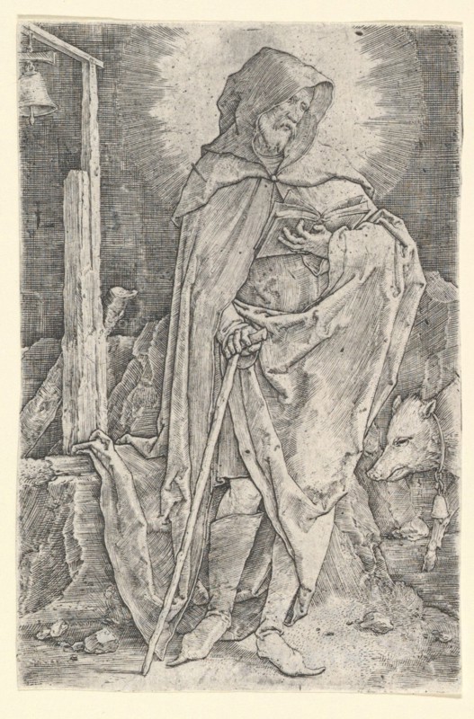 St. Anthony, ca. 1521. Creator: Lucas van Leyden.