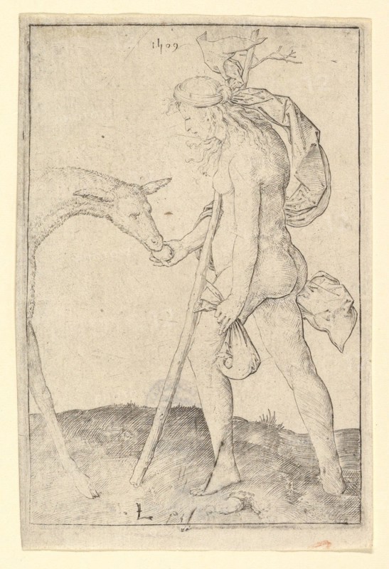 Woman with the Hind, 1509. Creator: Lucas van Leyden.