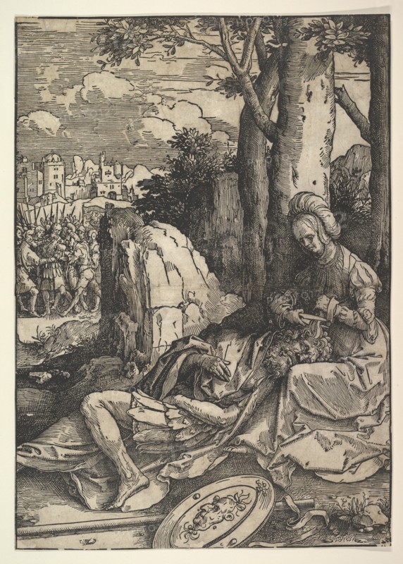 Samson and Delilah, ca. 1514  . Creator: Lucas van Leyden.