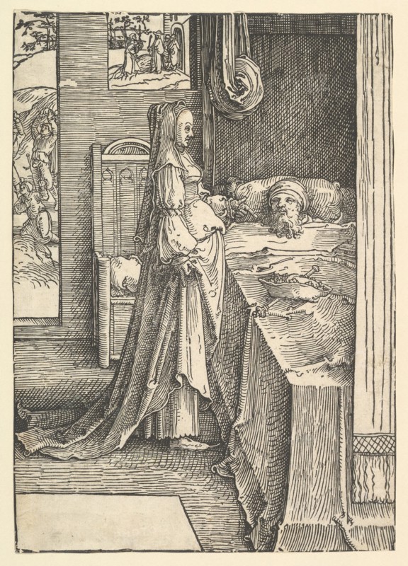 Jezebel Promising Naboth's Vineyards to King Ahab, ca. 1517. Creator: Lucas van Leyden.