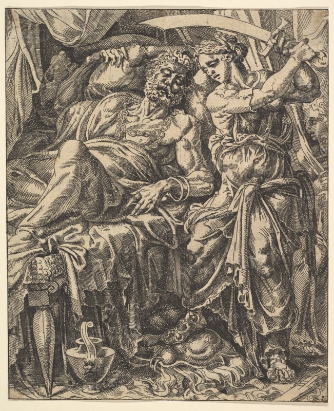 Judith Slaying Holofernes, from The Story of Judith and Holofernes. Creator: Dirck Volkertsen Coornhert.