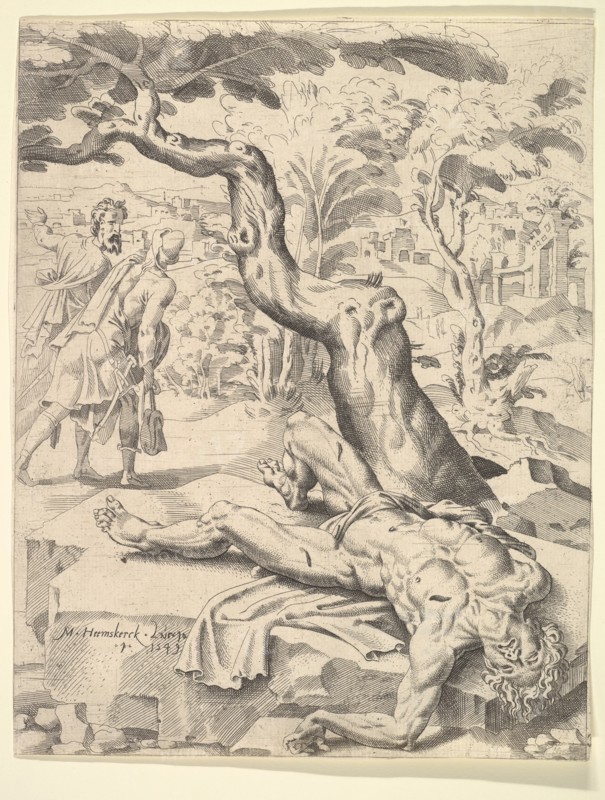 The Parable of the Good Samaritan, 1549. Creator: Dirck Volkertsen Coornhert.
