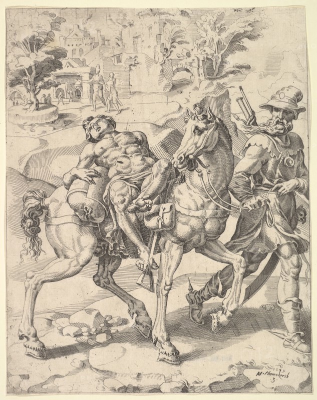 The Parable of the Good Samaritan, 1549. Creator: Dirck Volkertsen Coornhert.