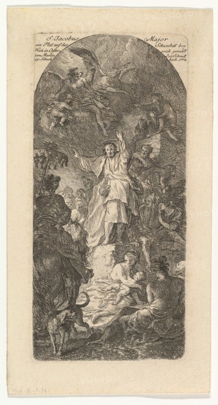 St. James the Greater Preaching, ca. 1764. Creator: Martin Johann Schmidt.