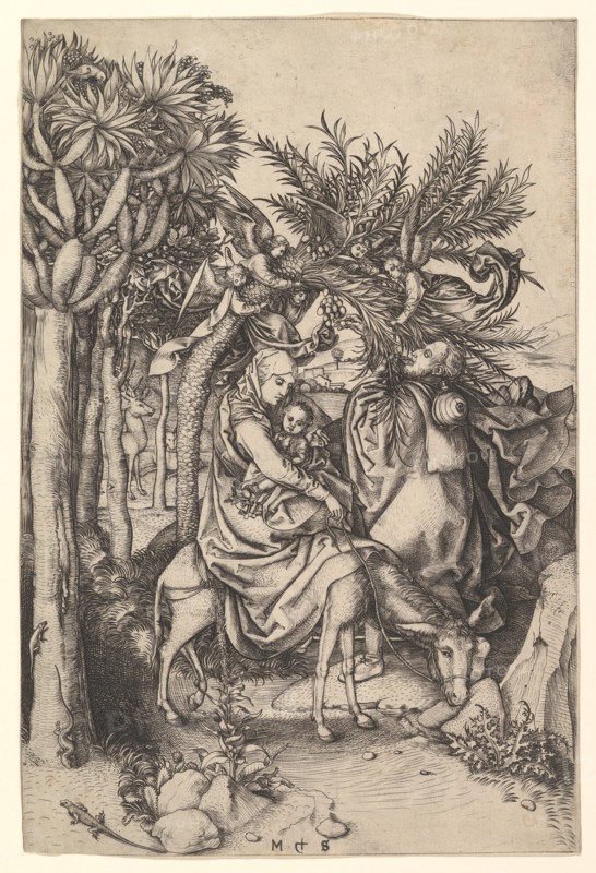 Rest on the Flight into Egypt, ca. 1435-1491. Creator: Martin Schongauer.