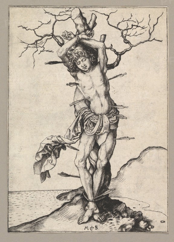 Saint Sebastian, ca. 1435-1491. Creator: Martin Schongauer.