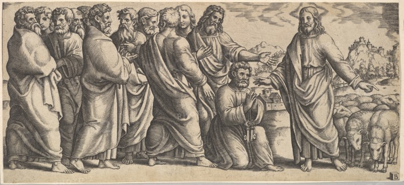 The Delivery of the Keys to Peter. Creator: Master of the Die.