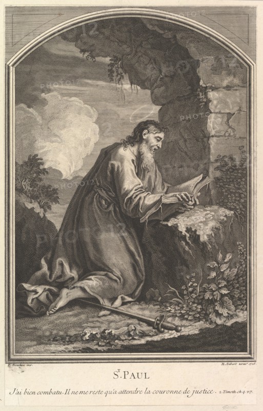 Saint Paul, 1726. Creator: Michel Aubert.