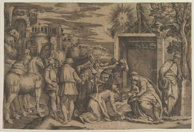 The Adoration of the Magi. Creator: Attributed to Monogrammist 9
