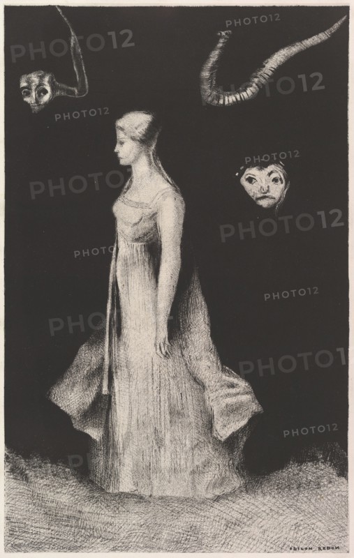 Haunting, 1893-94. Creator: Odilon Redon.