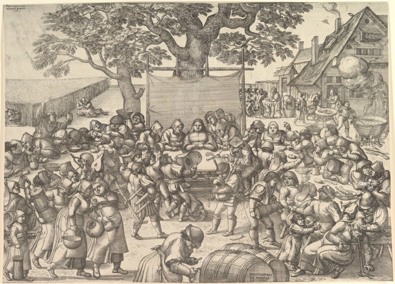 Peasant Wedding, 1560. Creator: Peeter van der Borcht.