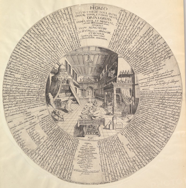 The Alchemist's Laboratory from Heinrich Khunrath, Amphiteatrum sapientiae aeternae.n.d. Creator: Attributed to Peter van der Doort