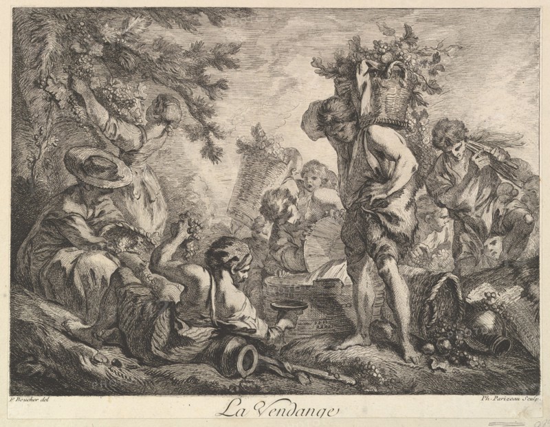The Grape Harvest. Creator: Philippe Louis Parizeau.