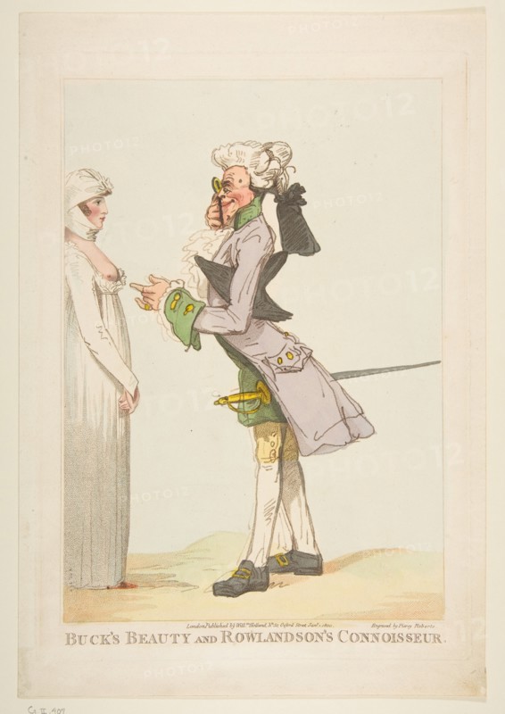 Buck's Beauty and Rowlandson's Connoisseur, January 1, 1800. Creator: Piercy Roberts.