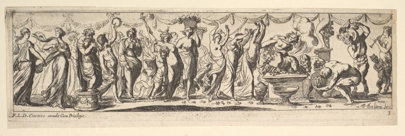 Bacchanal, 1615-42. Creator: Pierre Brebiette.
