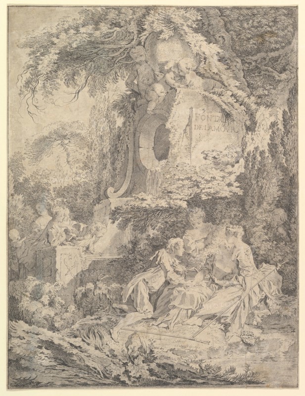 Fountain of Love, 1738. Creator: Pierre Alexandre Aveline.