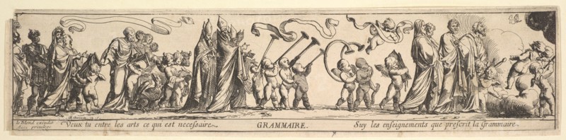 Triumph of Grammar, 17th century. Creator: Pierre Brebiette.